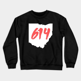 Columbus Ohio 614 Area Code Crewneck Sweatshirt